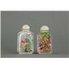 Image 1 : Two Chinese Glass Inner Painting Snuff Bottle