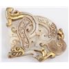 Image 1 : Chinese Archaistic Gilt Jade Dragon Pendant