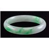 Image 2 : Burma Mixed Tone Jadeite Carved Bangle AIGL COA