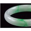 Image 3 : Burma Mixed Tone Jadeite Carved Bangle AIGL COA