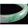 Image 4 : Burma Mixed Tone Jadeite Carved Bangle AIGL COA