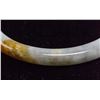 Image 3 : Burma Mixed Tone Jadeite Carved Bangle CERT