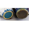 Image 4 : Four Assorted Chinese Cloisonne Vases and Plates