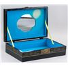 Image 6 : Chinese Black Wood Lacquer Box with Stone Inlaid