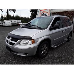 A9 --  2004 DODGE CARAVAN SE , Silver , 228951  KM's