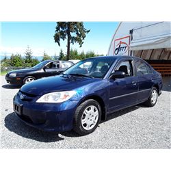 K5 --  2004 HONDA CIVIC DX , Blue , 321125? UNKNOWN  KM's
