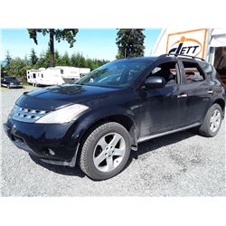 J3 --  2003 NISSAN MURANO SL , Black , 209527  KM's