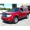 Image 1 : K1 --  2011 FORD ESCAPE XLT  , Red , 188761  KM's