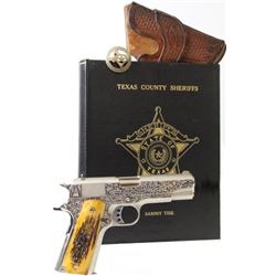 Texas Lawman's Colt Commander .45 cal. SN 3621-LW semi automatic pistol having belonged to Lubbock C