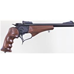 Thompson Contender .22 LR SN 311677 single shot pistol blued finish, walnut grips with 10" bull barr