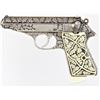 Image 2 : Walther PP 7.62 SN 311699 semi auto pistol with 3 3/4" barrel, features nicely accomplished full cov