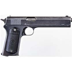 Colt 1902 military .38 cal. SN 40734 long slide 3rd type semi automatic pistol blue finish with 6" b