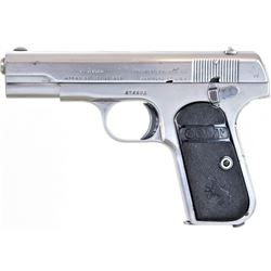 Colt 1903 Hammerless .32 SN 274981 3rd type semi automatic pistol with 3 3/4" barrel, nickel finish 