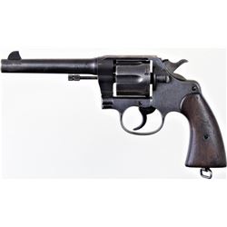 Colt U.S. Army 1917 .45 SN 62908 double action revolver with 5 1/2" barrel blued finish walnut grips