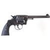 Image 2 : Colt New Army .38 SN 283589 double action revolver with 6" barrel, blued finish and Colt hard rubber