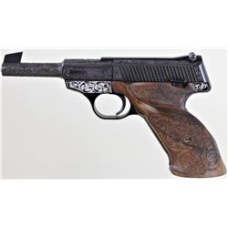 Belgium Browning Nomad .22 LR SN 35439P3 semi automatic pistol blued 4 1/2" barrel with walnut targe