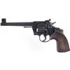 Image 1 : Colt Officers Model heavy barrel .38 cal SN 751460 double action target revolver with two tone blue 