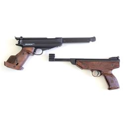 Collection of 2 airguns includes 1) competition target Feinwerkbau Model 65 4.5/.177 caliber with 7"