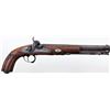 Image 2 : Large antique European pistol converted to percussion with 11" Damascus smooth bore 1/2 round barrel