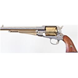 Reproduction Remington Army .44 cal. percussion revolver made by ASM Italy with 8" barrel chrome and
