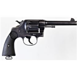 Colt New Service .45 cal. SN 310761 double action revolver blued finish 5 1/2" barrel, Colt checkere