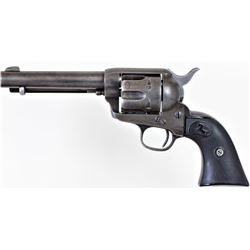 Colt SA .45 SN 161941 black powder revolver with condemned period replaced and shortened 5" barrel. 