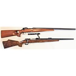Collection of 2 rifles includes 1) U.S. Eddystone Model 1917 25-06 AN 661457 with Flaigs 26" heavy r