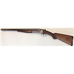 Stevens Model 335 12 ga. SN 9337 SXS hammerless shotgun, shortened 18 3/8" barrels and case hardened