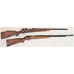 Collection of 2 rifles includes 1) US Eddystone 03-A3 .300 win SN 3993144 sporterized bolt action ri