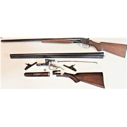 Collection of 2 parts guns 1) Parker Grade 2 12 ga. SN 41700 SXS hammer shotgun with 32" barrels, in
