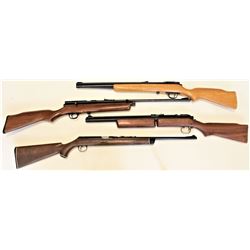 Collection of 4 includes 1) Daisy .22 VL caseless cartridge rifle very good condition 2) QB78 .177 p