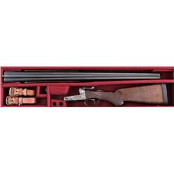 Parker custom engraved AH 12ga. Sn 192109 hammerless shotgun No. 2 frame manufactured in 1920. Shotg