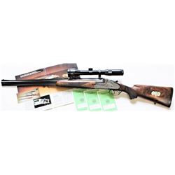 Impressive Heym Model 55 B /SS Serial Number 5626 O/U 3 barrel cased rifle set, fifth of five made f