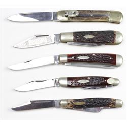 Collection of 5 pocket knives.