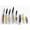 Image 1 : Collection of 8 pocket knives with storage case.