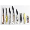 Image 2 : Collection of 8 pocket knives with storage case.