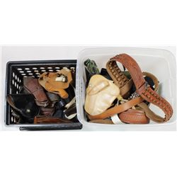 Large assortment of misc. holsters and belts.