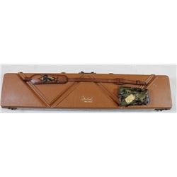 Weatherby rifle hardcase Gun guard, Weatherby leather sling and Weatherby camo vinyl cover.leather s