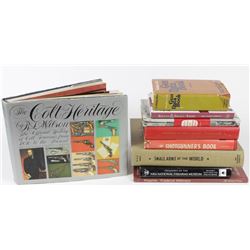 Collection of 9 gun reference books.