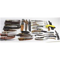 Collection of 32 misc. knives.