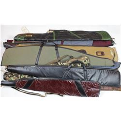Collection of 12 rifle soft cases.