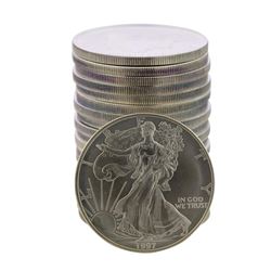 Roll of (20) Brilliant Uncirculated 1997 $1 American Silver Eagle Coins