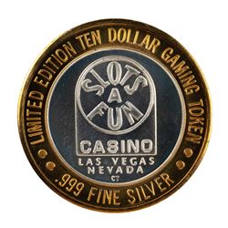 .999 Silver Slots A Fun Casino Las Vegas, NV $10 Limited Edition Casino Gaming Token