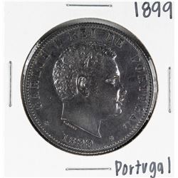 1899 Portugal 1000 Reis Silver Coin
