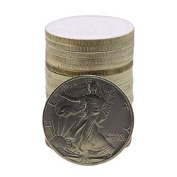 Roll of (20) Brilliant Uncirculated 1990 $1 American Silver Eagle Coins