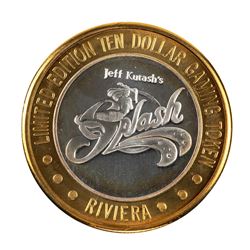.999 Silver Riviera Hotel & Casino Las Vegas $10 Casino Limited Edition Gaming Token