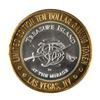 Image 2 : .999 Silver Treasure Island Las Vegas, Nevada $10 Casino Limited Edition Gaming Token