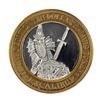 Image 1 : .999 Silver Excalibur Las Vegas, NV $10 Casino Limited Edition Gaming Token