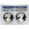 Image 1 : 1986-S & 2016-W $1 Proof American Silver Eagle Coin Set PCGS PR70DCAM