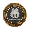 Image 2 : .999 Silver Hilton Las Vegas, Nevada $10 Casino Limited Edition Gaming Token